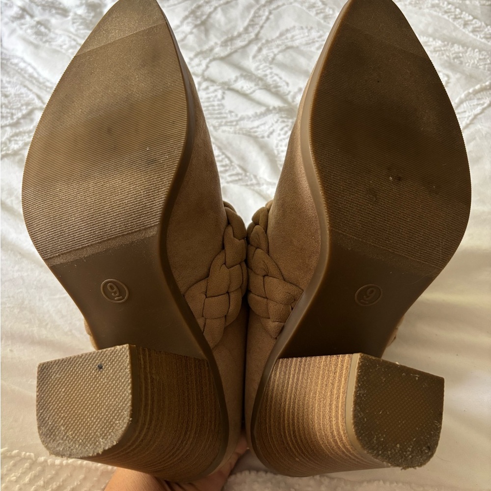 Universal Thread Beige Braided Mules - image 5